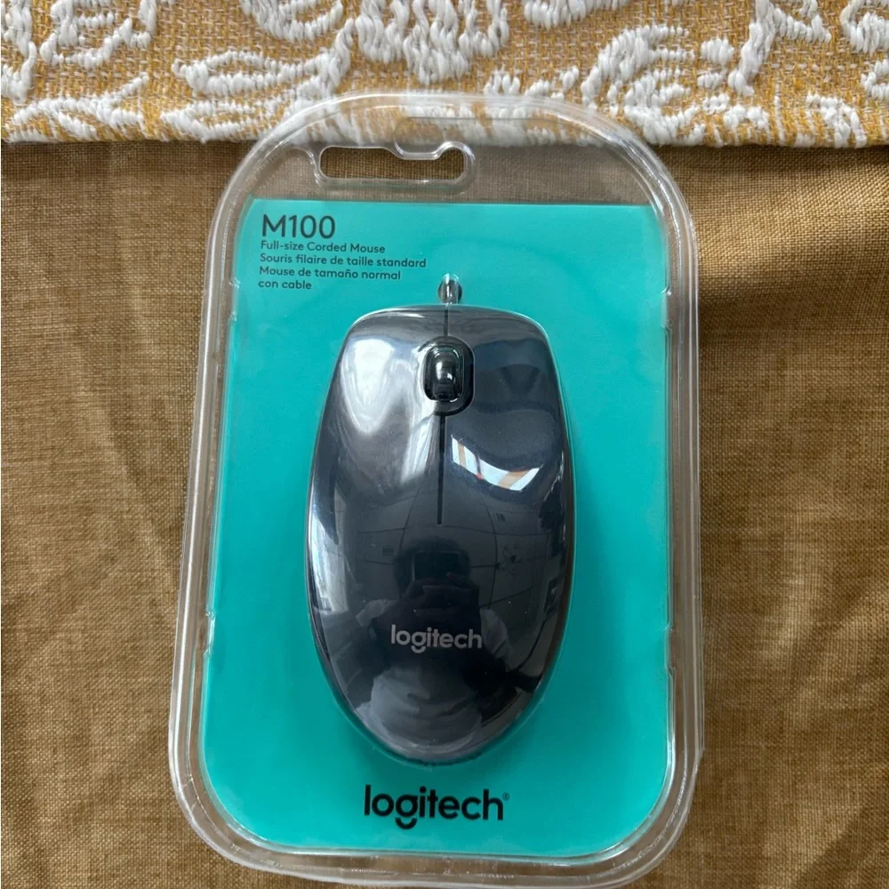 Logitech M100 Wired Mouse - Gray